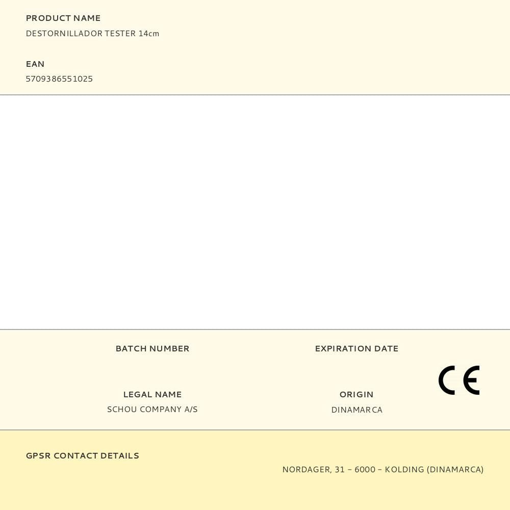 DESTORNILLADOR TESTER 14cm
