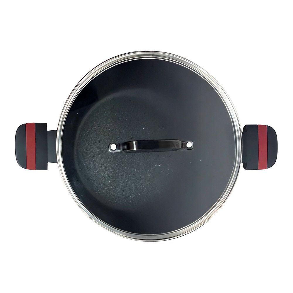 CACEROLA DE ALUMINIO FUNDIDO CON TAPA, INDUCCIÓN, DENIA EXPERTO 28 x 13,5 cm