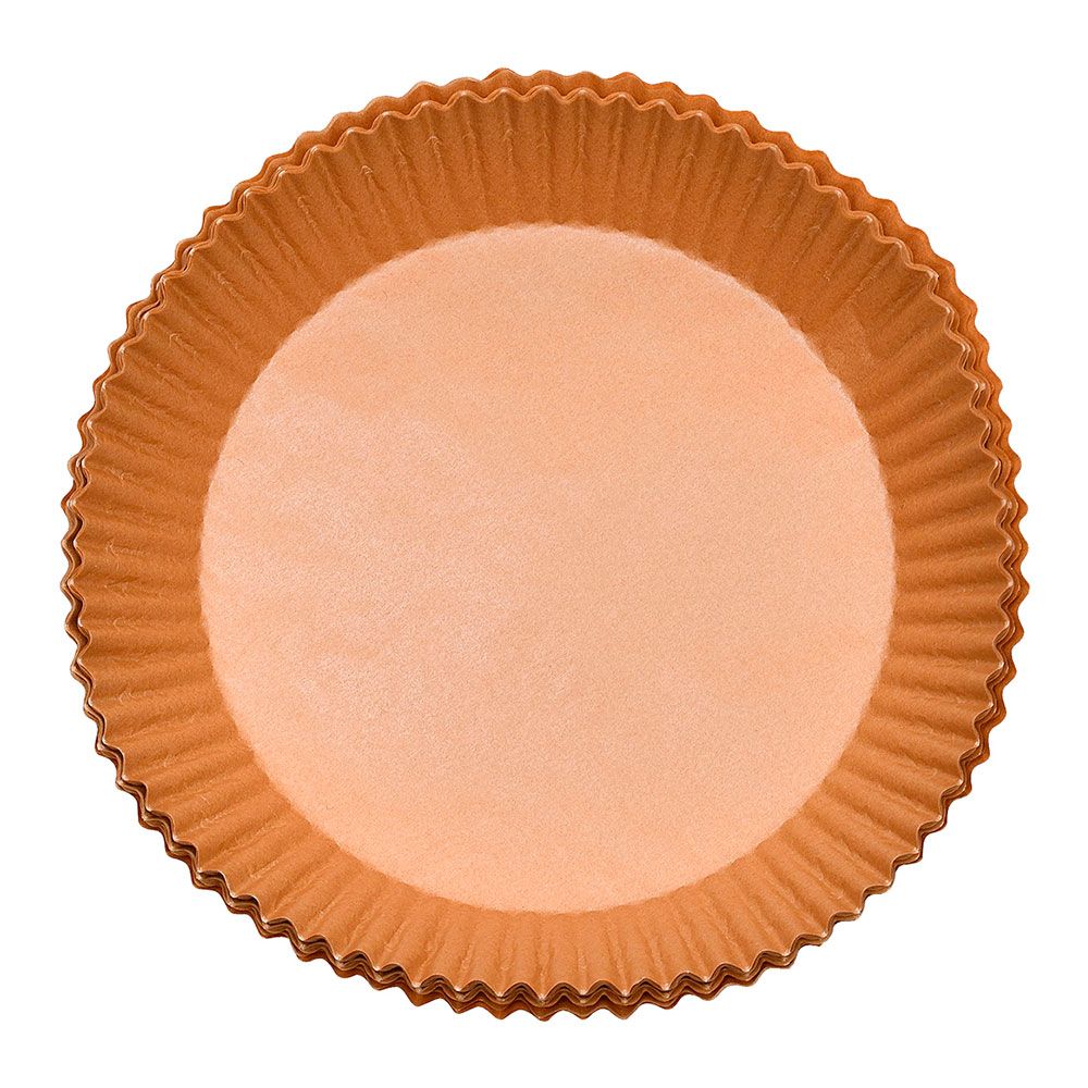 BANDEJA DE PAPEL REDONDO PARA FREIDORA DE AIRE FOODIES MP, 16 x 4,5 cm, 50 uds