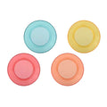 CUENCO REUTILIZABLE DE RAYAS EN RELIEVE 15 x 7 cm, DE COLORES SURTIDOS, 4 uds