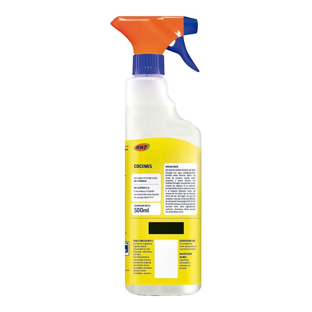 LIMPIADOR PARA COCINAS, MANDARINA E IRIS, PULVERIZADOR, 500 ml