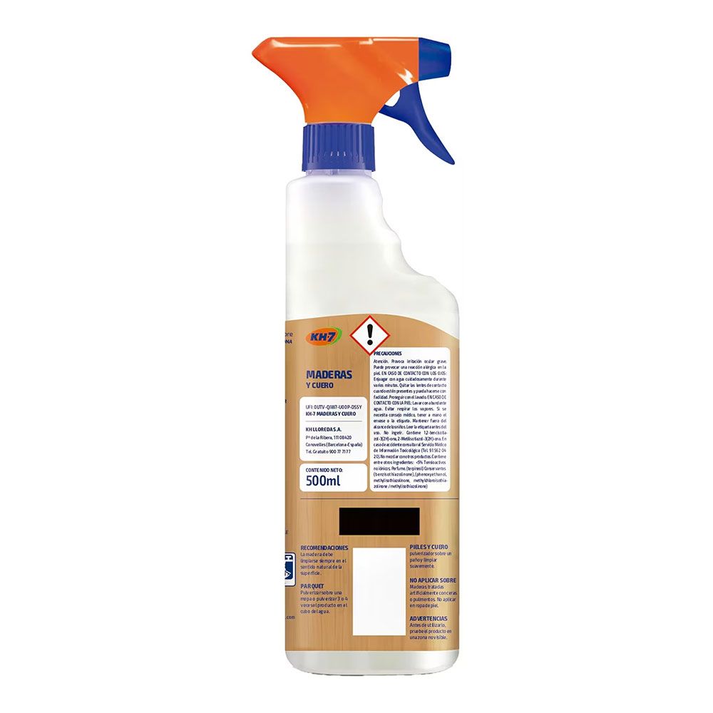 LIMPIADOR PARA MADERAS Y CUERO, AROMA MIEL Y JAZMÍN, 500 ml