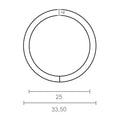 ANILLA SOLDADA AP14, 4 x 25 mm, ZINCADA, BLISTER 4 uds