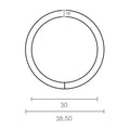 ANILLA SOLDADA AP14, 4 x 30 mm, ZINCADA, BLISTER 4 uds
