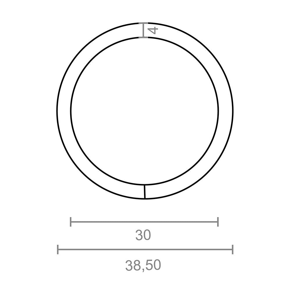 ANILLA SOLDADA AP14, 4 x 30 mm, ZINCADA, BLISTER 4 uds