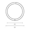 ANILLA SOLDADA AP14, 5 x 40 mm, ZINCADA, BLISTER 4 uds