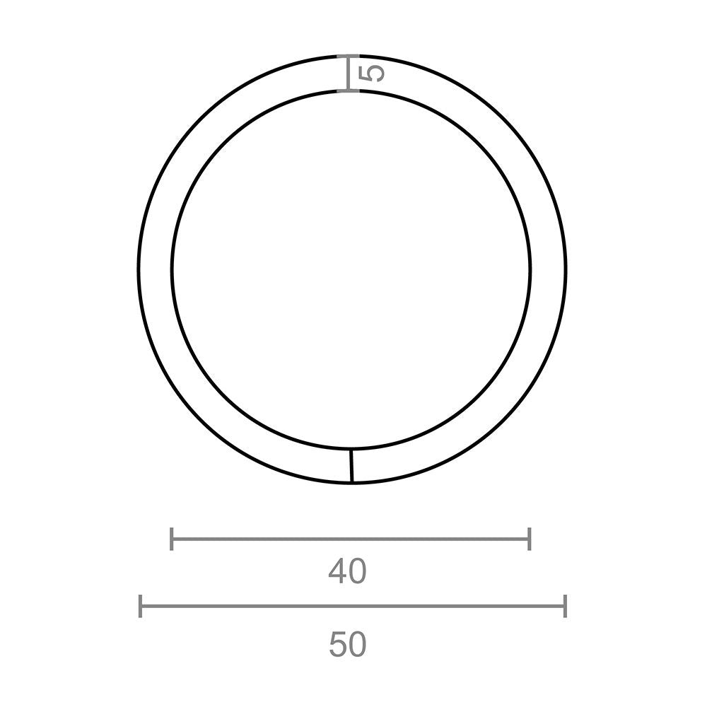 ANILLA SOLDADA AP14, 5 x 40 mm, ZINCADA, BLISTER 4 uds